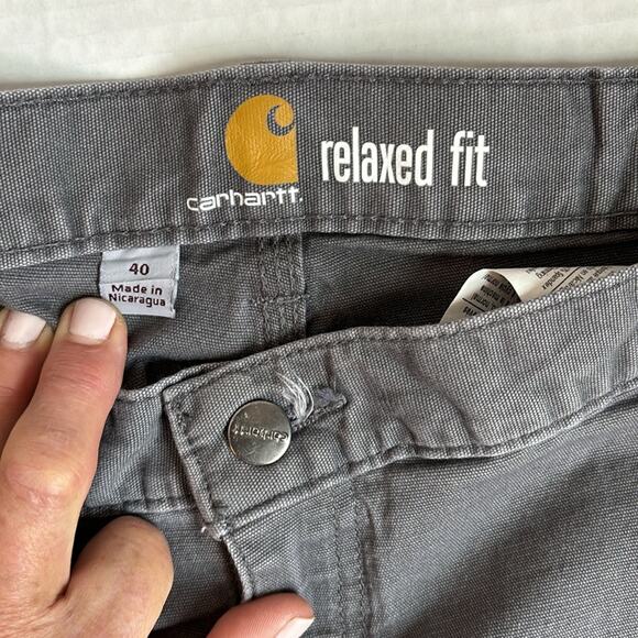 Carhartt Relaxed Fit Gray Cargo Shorts Men’s Size 40 - Picture 5 of 9